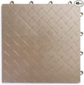 Big Floors RaceDeck Diamond Plate Design, Durable Interlocking Modular Garage by BigFloors