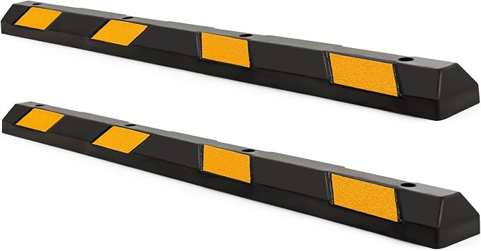 IRONMAX Parking Stopper for Garage, Heavy Duty Parking Block Garage Wheel Stop by IRONMAX