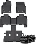 GINOWY-Floor Mats for Toyota Sequoia 2023 2024 2025, TPE All Weather Sequoia by GINOWY