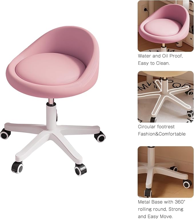Rolling Stool Rolling Hydraulic Salon Stool - Image 4