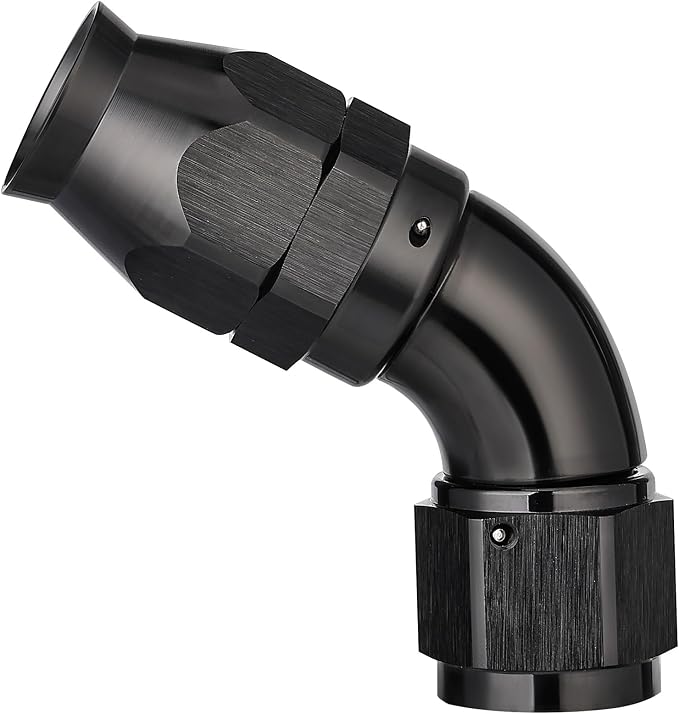 EVIL ENERGY 12AN 60 Degree PTFE One Piece Full Flow End Hose Fitting Aluminum by EVILENERGY