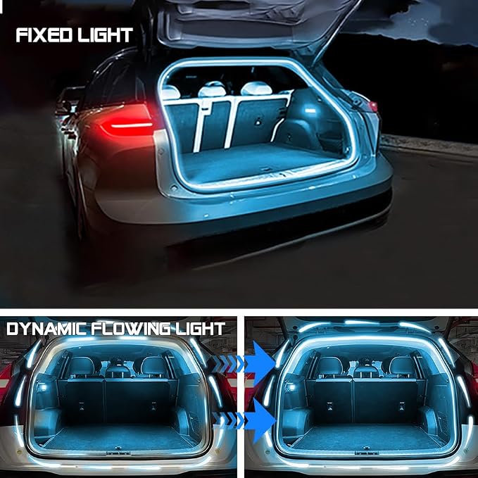 Upgrade Dynamic Flowing Car LED Trunk Light Strip, 79Inch Universal Flexible - Image 2
