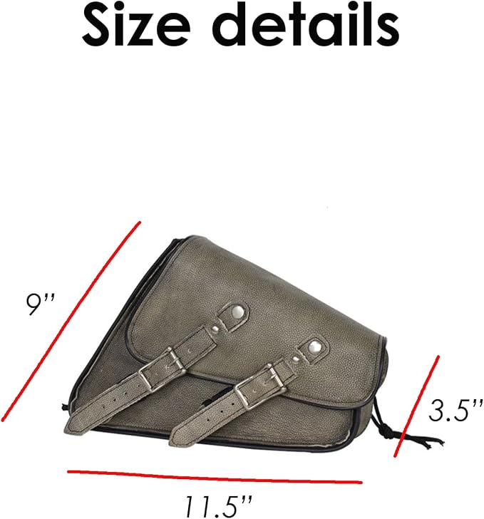 GARGOYLE BELLS Premium Naked Leather Swing Arm Bag - Image 4