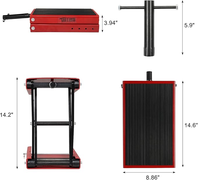 TUFFIOM 1100LBS Motorcycle Scissor Lift Jack，Height Adjustable - Image 8