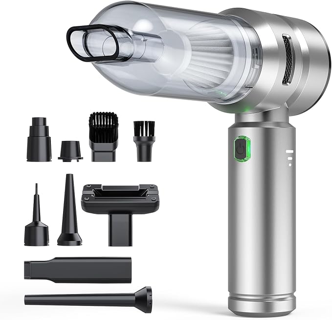Car Vacuum, 3 Suction Modes, Portable Mini Cordless Cleaner by VNOST