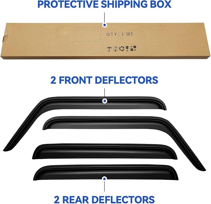 Window Visors Rain Guards Shield - Image 5