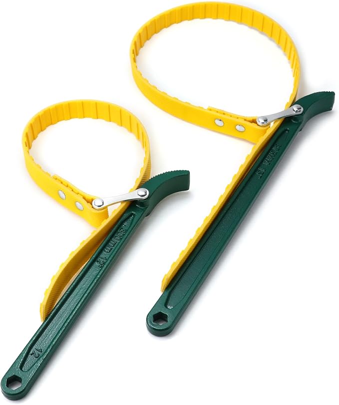QWORK 15" + 12" Belt Strap Wrench, - Image 7