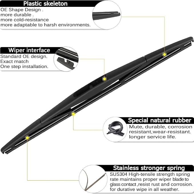 AUTOBOO 16"+16" Windshield Wipers - Image 3