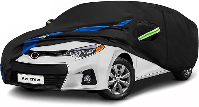 Avecrew Car Cover Custom Fit for Toyota Corolla, Waterproof All Weather Full by Avecrew