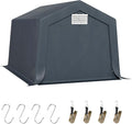 GREEN PARTY Storage Shelter Shed, 10x15 ft Portable Shed Outdoor Carport by GREENPARTY