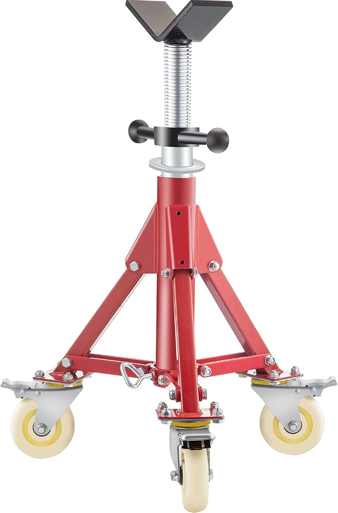 VEVOR Pipe Stand, Pipe Jack Stand, V Head Pipe Stand Adjustable Height 20-37 by VEVOR