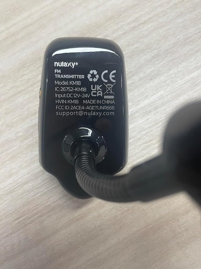 Nulaxy Bluetooth Car FM Transmitter Audio Adapter Receiver Wireless Handsfree - Image 8