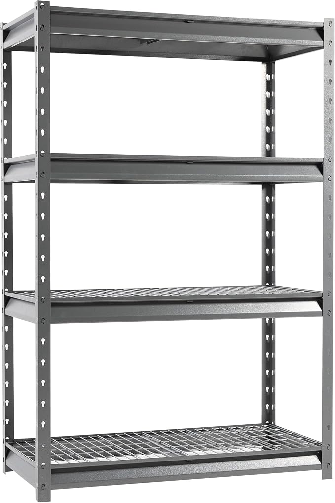 The Atlas 48" W Heavy Duty Garage Shelving Unit Load 12000 Lbs, 4-Tier Metal by Shuntong