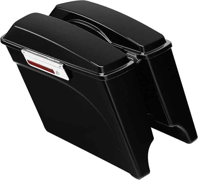XFMT Motorcycle Stretched Saddlebags 5" Extended Hard Saddle Bags - Image 7