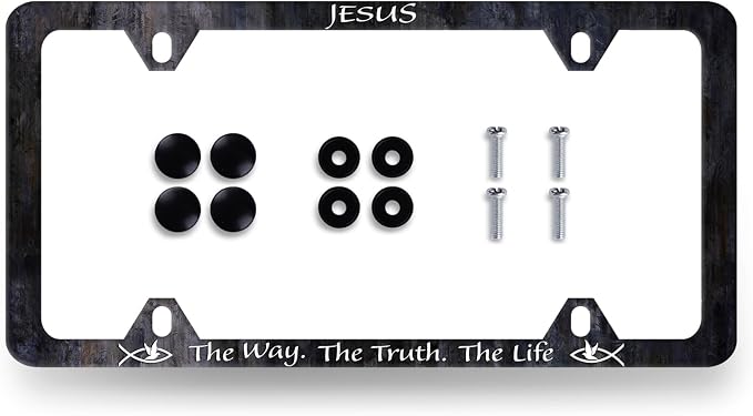 Jesus The Way The Truth The Life License Plate Frame Christian License Plate by RNKATIH