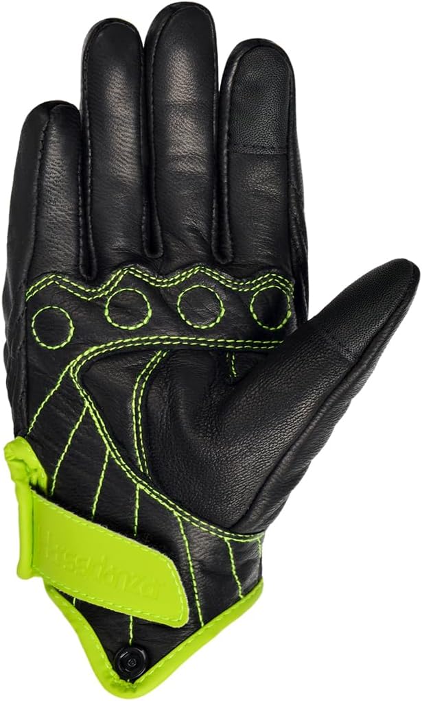 Harssidanzar Women's Motorcycle Gloves, Leather Motorcycle Gloves, Motorbike - Image 4