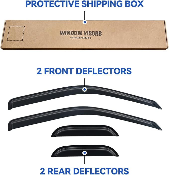 Window Visors Rain Guards Shield - Image 6