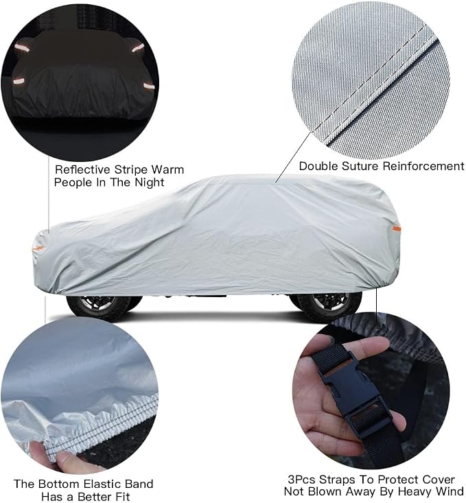 Kayme 6 Layers Minivan Car Cover Waterproof All Weather - Image 3