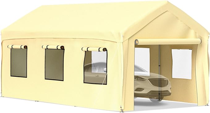 VEVOR Carport 10x20 ft Heavy Duty Canopy, Portable Garage Shelter by VEVOR