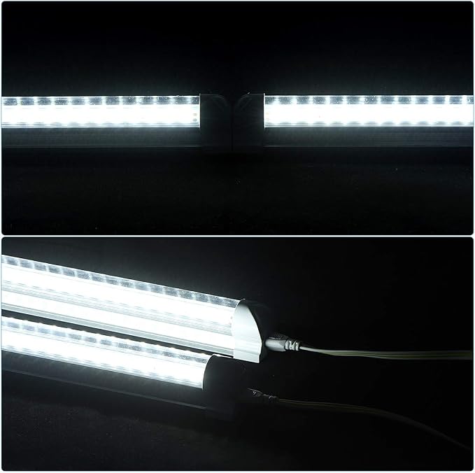 4FT LED Shop Light Fixture, 60W 6500lm 5000K Clear, T8 Integrated LED Tube - Image 7