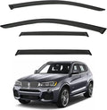4pcs Front+Rear Smoke Tint Sun/Rain Guard Outside Mount Tape-On Vent Window by LQQDP