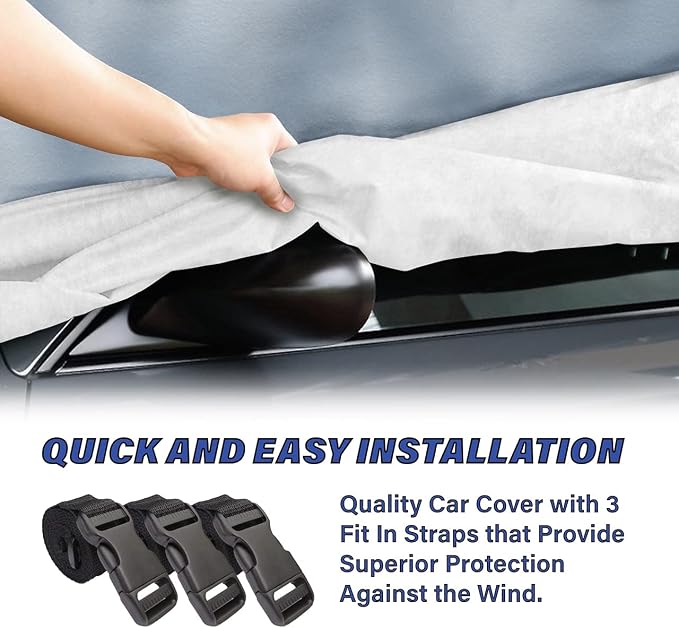 iCarCover Premium Car Cover for 1965-1976 Pontiac Safari Wagon Heavy Duty - Image 8