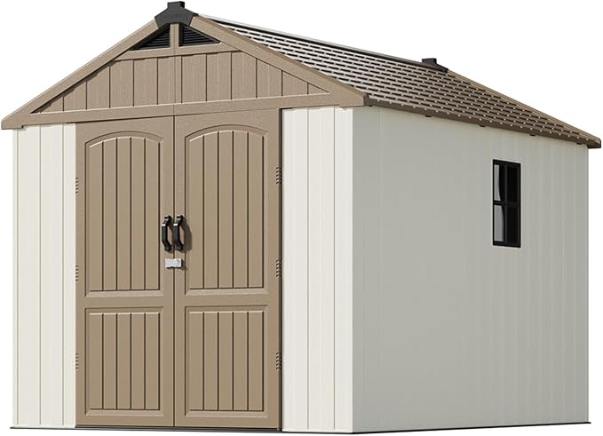 Patiowell 8 x 10 FT Resin Outdoor Storage Shed - Image 3