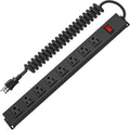 HHSOET 8 Outlet Metal Wall Mount Power Strip, Mountable Outlet by HHSOET