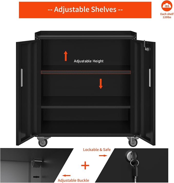 Metal Garage Storage Cabinet - Image 3