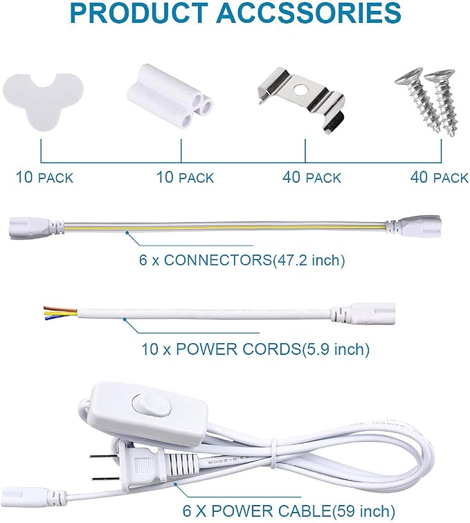 8FT LED Shop Light Fixture - 150W 19000LM - Image 7