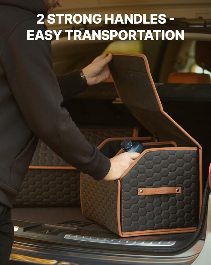 Sedan Trunk Organizer 17.7" Storage Tote - Image 5