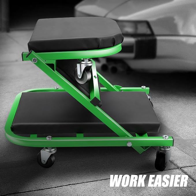 DNA MOTORING 40 Inches Folding 2 in 1 Rolling Z Creeper, Adjustable Roller - Image 4