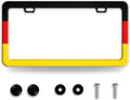 German Flag License Plate Frame Funny Germany License Plate Frames Stainless by BRAGHRTED