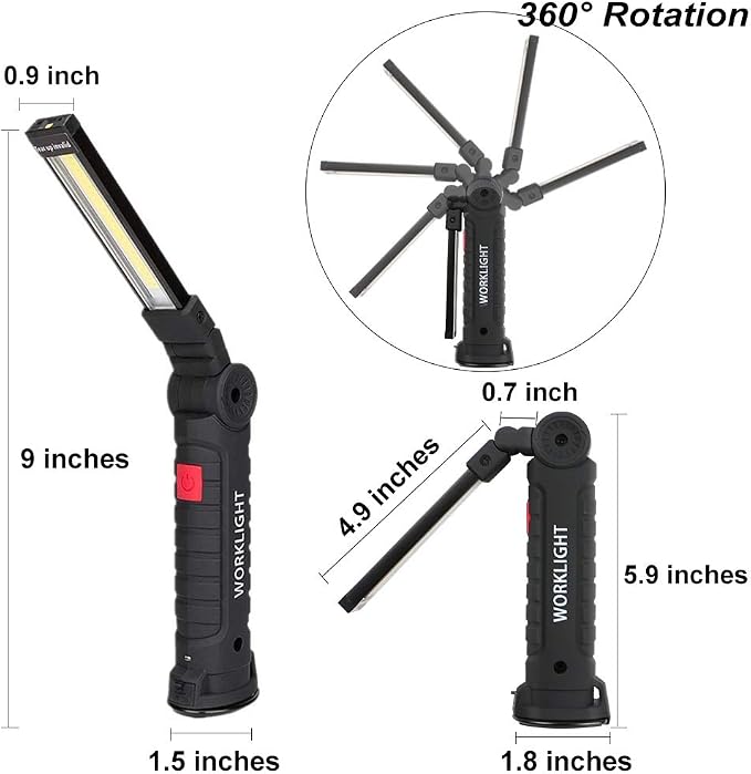 Lebote LED Work Light, COB Rechargeable Work Light - Image 2