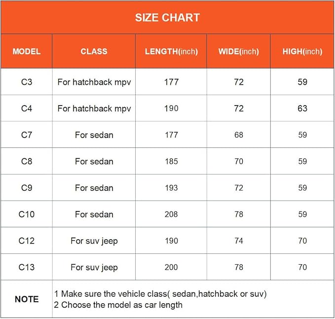 Kayme SUV Car Covers for Automobiles Waterproof All Weather Sun Uv Rain - Image 5