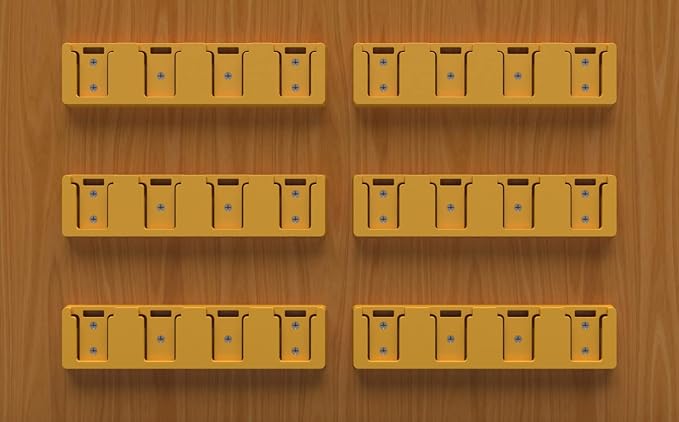 Battery Rack Compatible with DeWalt 20V Battery Holder, Mount 4 Slot Bulk - Image 6