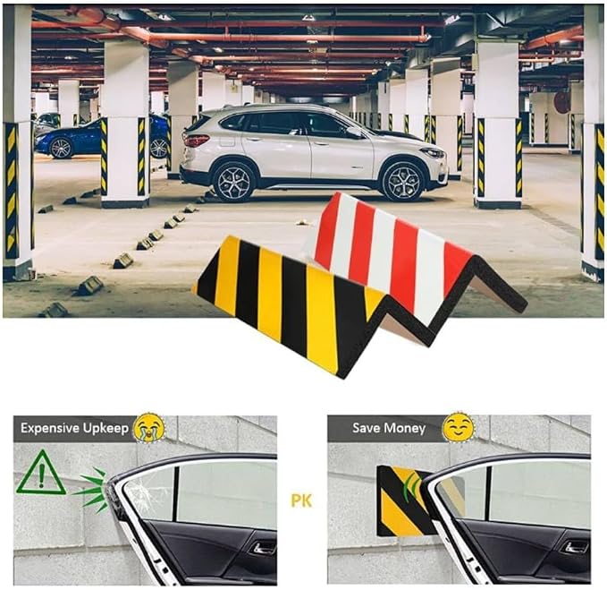 Garage Wall Protector for Car Doors, 4 Pack 15.7" x 9.8" Wall Corner Guard for - Image 6