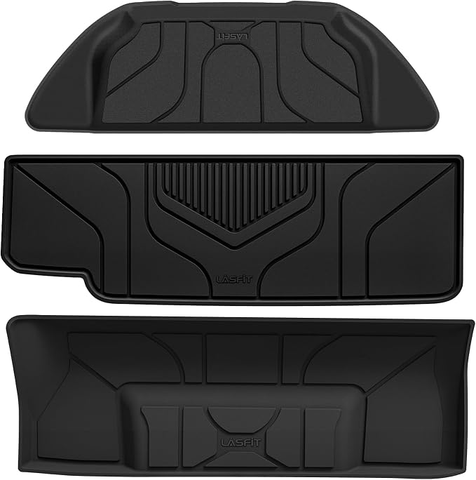 LASFIT Frunk Trunk Mats Fit for Tesla Model X & Model X Plaid 6 Seater / 7 by LASFIT