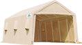 ADVANCE OUTDOOR 13x20 ft Carport 2 Roll up Doors & Vents Outdoor Portable by ADVANCEOUTDOOR