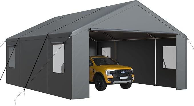 Carport, Heavy Duty Car Port 20x20 FT, Large Car Canopy - Image 8