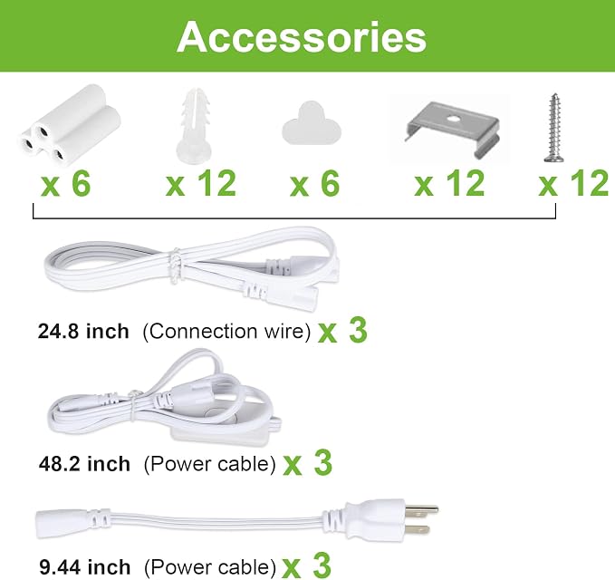 hykolity 6 Pack 4FT LED Shop Light, 6500K Super Bright White, V Shape - Image 6