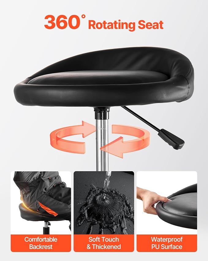 VEVOR Garage Stool, Rolling Mechanic Stool - Image 5