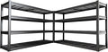 68" W Garage Shelving Unit, Heavy Duty Garage Storage Shelves, 4 Tier Storage by PMKES