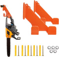 Chainsaw Holder Wall Mount, 2 Pack Heavy Duty Chainsaw Hanger by Lifeisbetterinthegarden