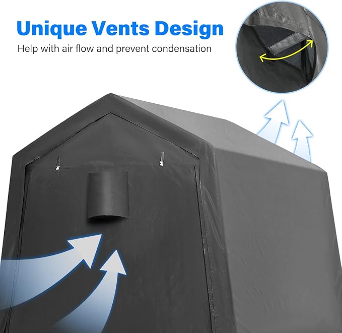 ADVANCE OUTDOOR 8x8 ft Storage Tent - Image 2