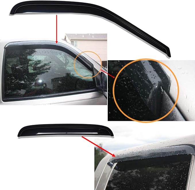 Lightronic Extra Durable Tape-on Auto Vent Window Visor, Fits 1999-2006 - Image 4
