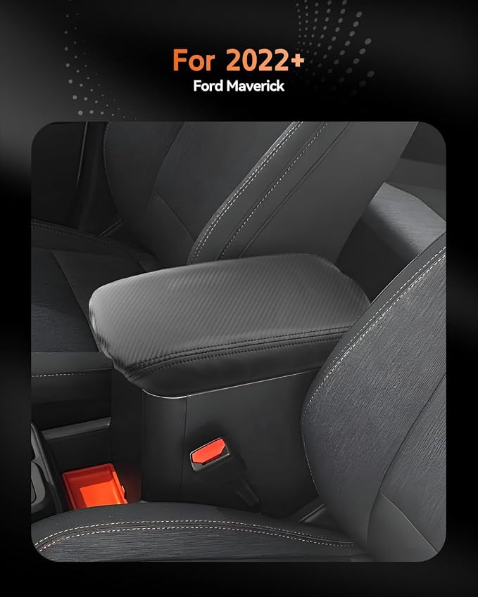 CDEFG for Ford Maverick 2022-2025 Center Console Cover Armrest Box Cover for - Image 2