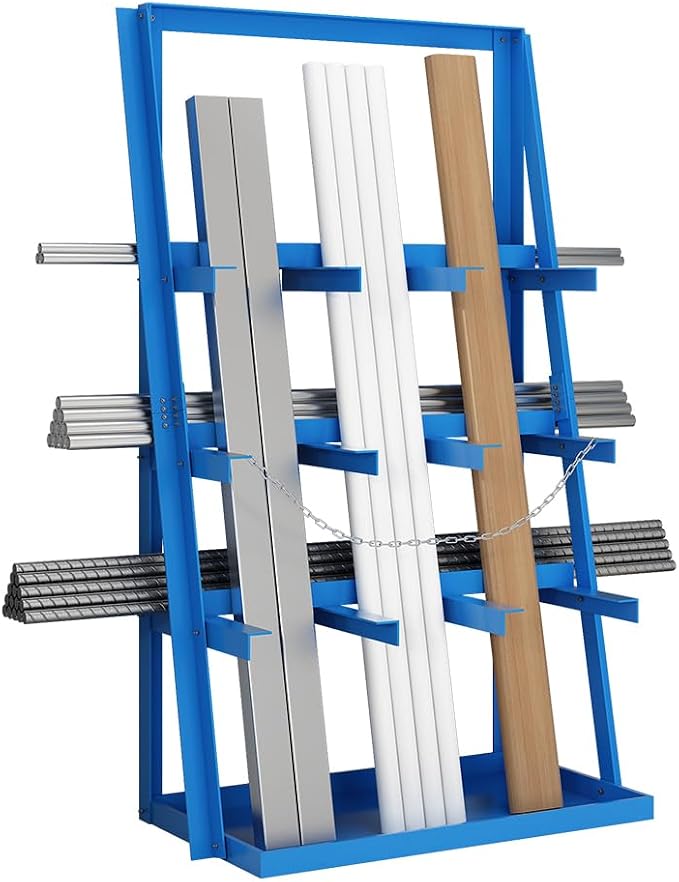 Yeeoy Steel Vertical Bar Rack, Lumber Storage Rack by Unknown
