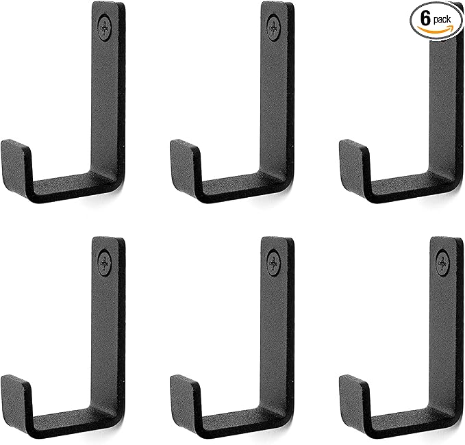 Robe & Towel Hook, 6 Pack Heavy Duty Stainless Steel Outdoor Wall Hooks by Piffny