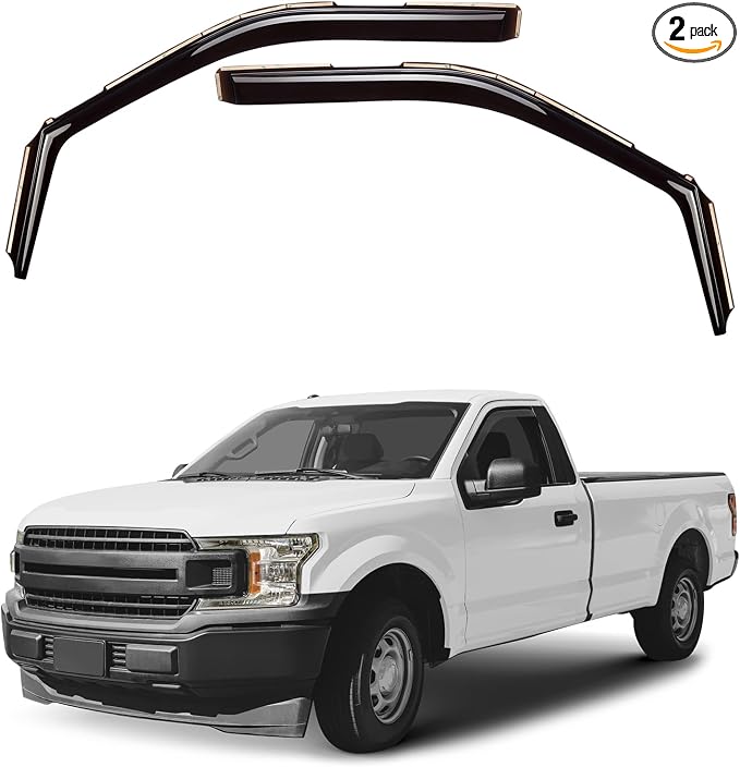 Window Deflectors Smoke Tinted in-Channel Side Window Vent Visor Deflectors by Unknown